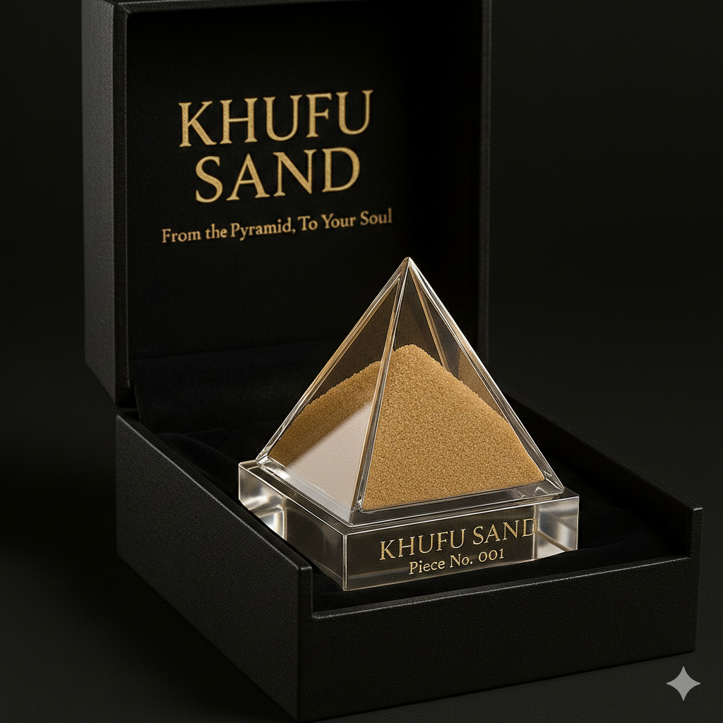 Front view of KHUFU SAND pyramid