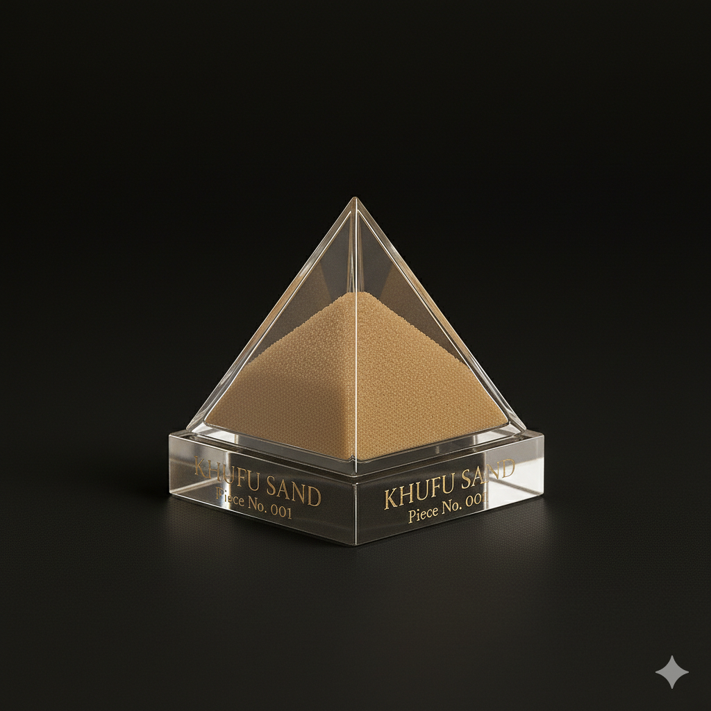 Packaging view of KHUFU SAND pyramid